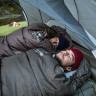 Спальный мешок NATUREHIKE U SERIES U250S двойной хлопок осень-зима молния слева Brown 6927595769294L